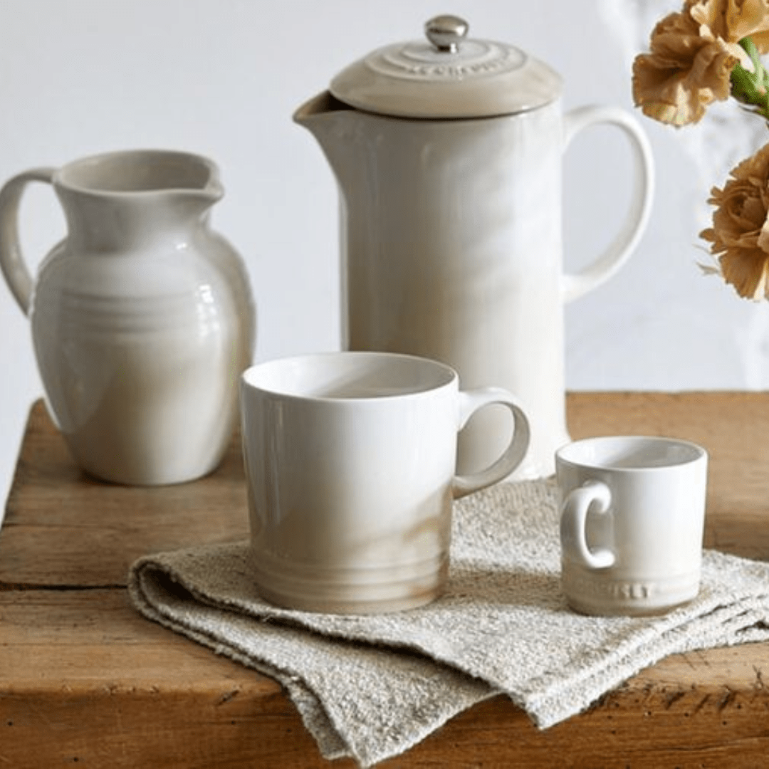 Caneca Expresso Cerâmica Meringue 100ml Le Creuset - Ela Decora