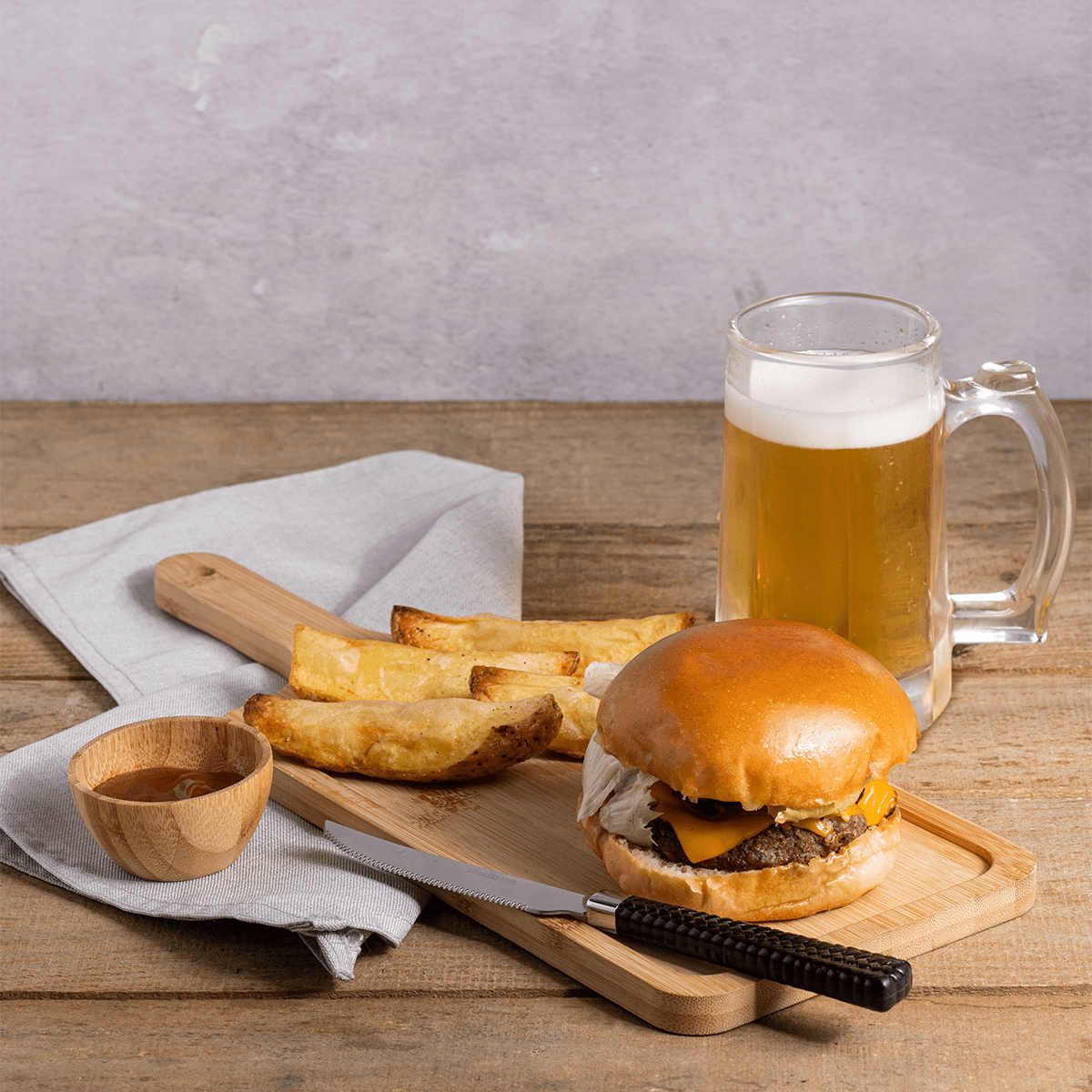 Caneca Para Chopp e Cerveja de Vidro Hamburgo 365ml - Ela Decora