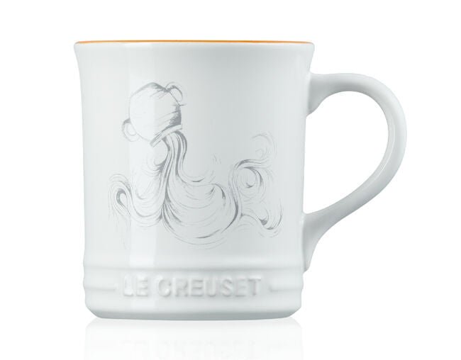 Caneca Seattle Zodíaco Aquário Branca 400ml Le Creuset - Ela Decora