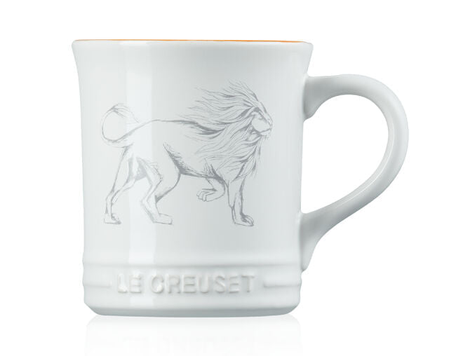 Caneca Seattle Zodíaco Leão Branca 400ml Le Creuset - Ela Decora