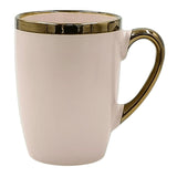 Caneca Vernissage em Porcelana Rosa 350ml - Ela Decora