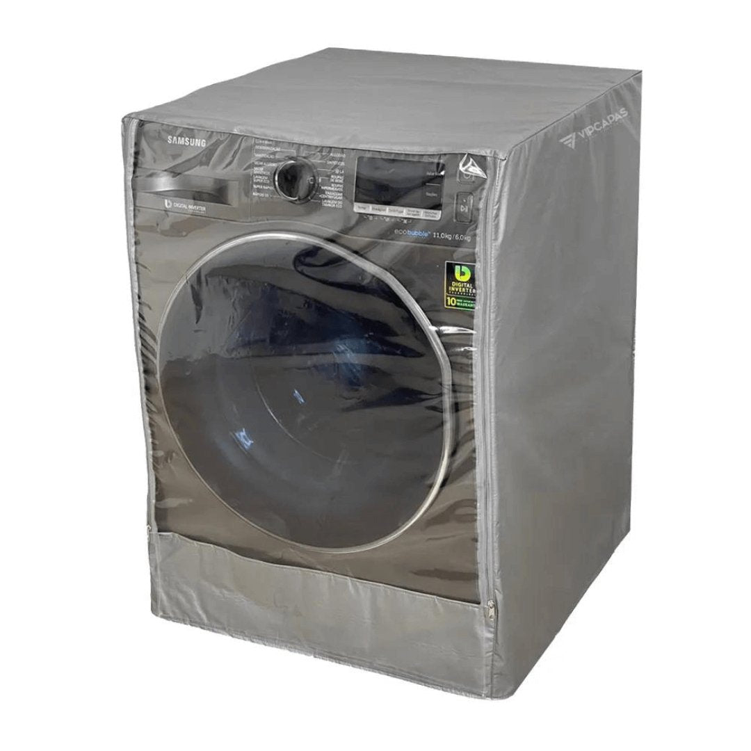 Capa para Máquina Lava e Seca Samsung 11kg Cinza - Ela Decora