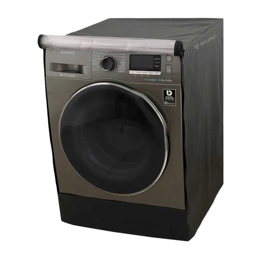 Capa para Máquina Lava e Seca Samsung 11kg Preta - Ela Decora