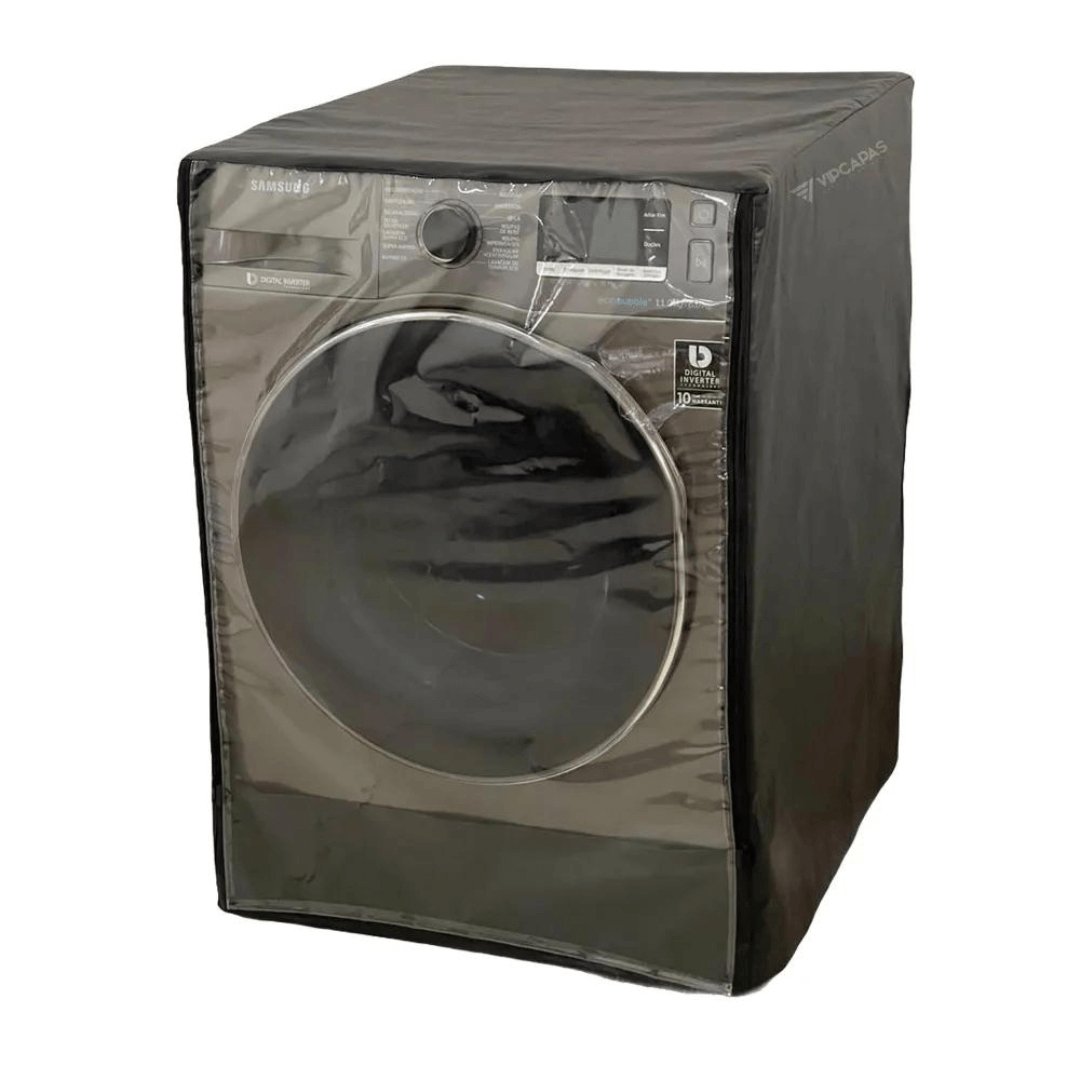Capa para Máquina Lava e Seca Samsung 11kg Preta - Ela Decora