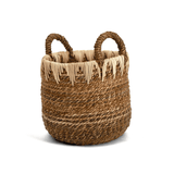 Cesto em Fibra Natural 35cm P - Ela Decora