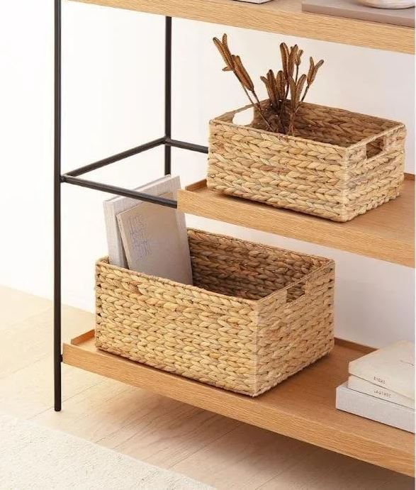 Cesto em Fibra Natural G 43,5 cm - Ela Decora