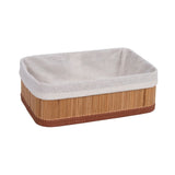 Cesto organizador de Bambu 25cm - Ela Decora
