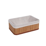 Cesto Organizador de Bambu 29cm - Ela Decora