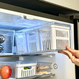 Organizador com Cesto Triplo Clear Fresh Branco 5 Litros