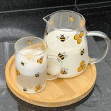 Chaleira Abelha Bee em Vidro Borossilicato com Filtro de Aço 750ml - Ela Decora
