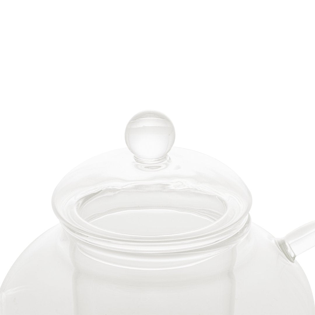Chaleira de Vidro Borossilicato Resistente ao Calor - 800ml - Ela Decora