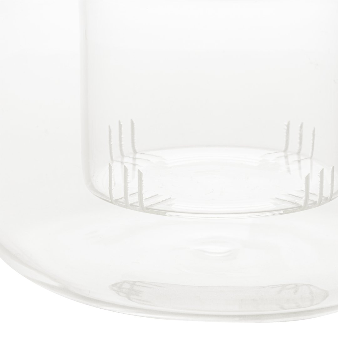 Chaleira de Vidro Borossilicato Resistente ao Calor - 800ml - Ela Decora