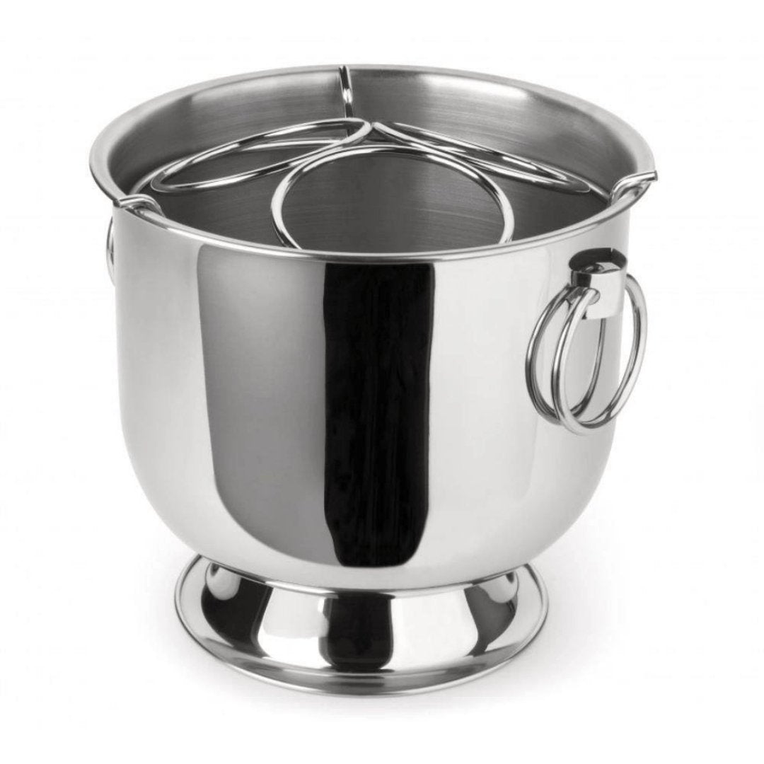Champanheira Aço Inox com Base Coletora Aros 6 Litros - Ela Decora