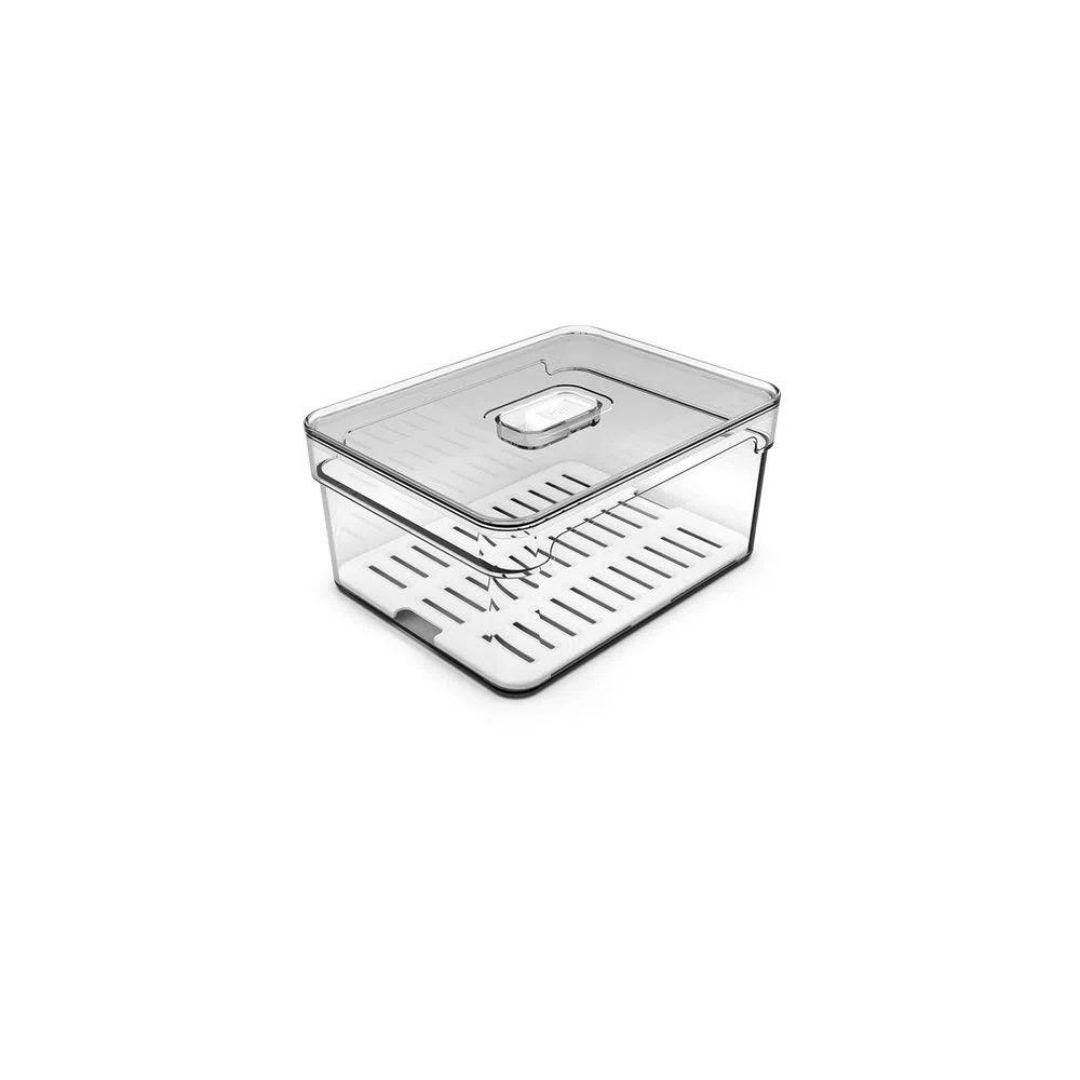 Organizador Clear Fresh 2,2 litros vista frontal com tampa