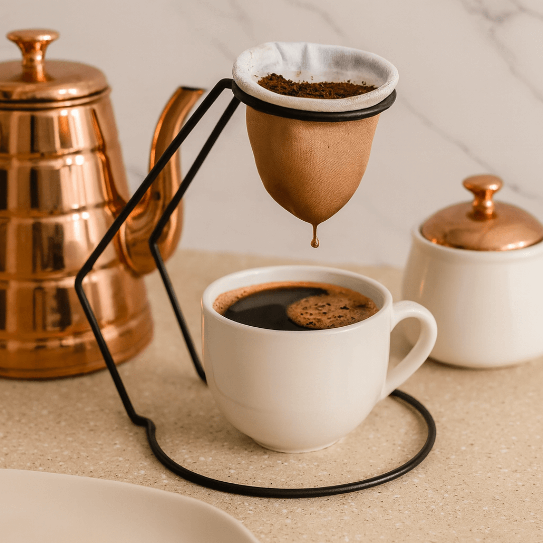 Coador de Café com Suporte Fast Coffee Preto - foto 3