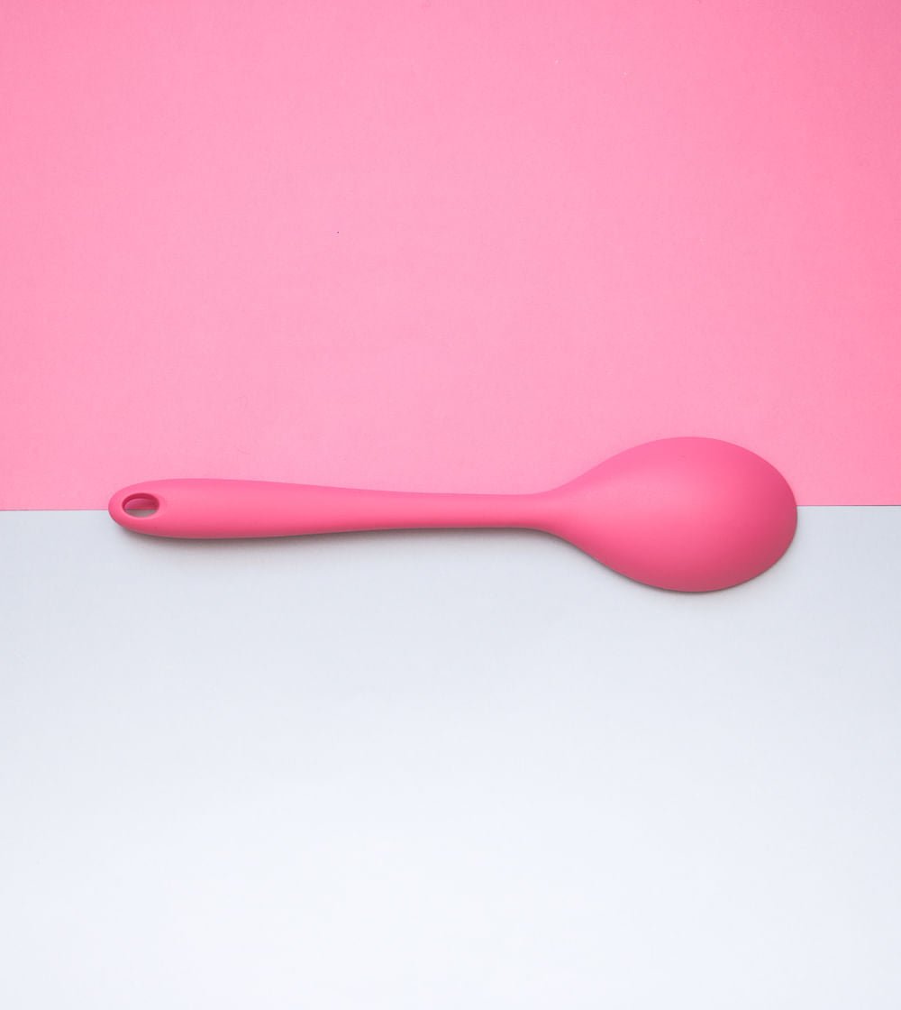 Colher de Silicone Duplo Rosa - Ela Decora