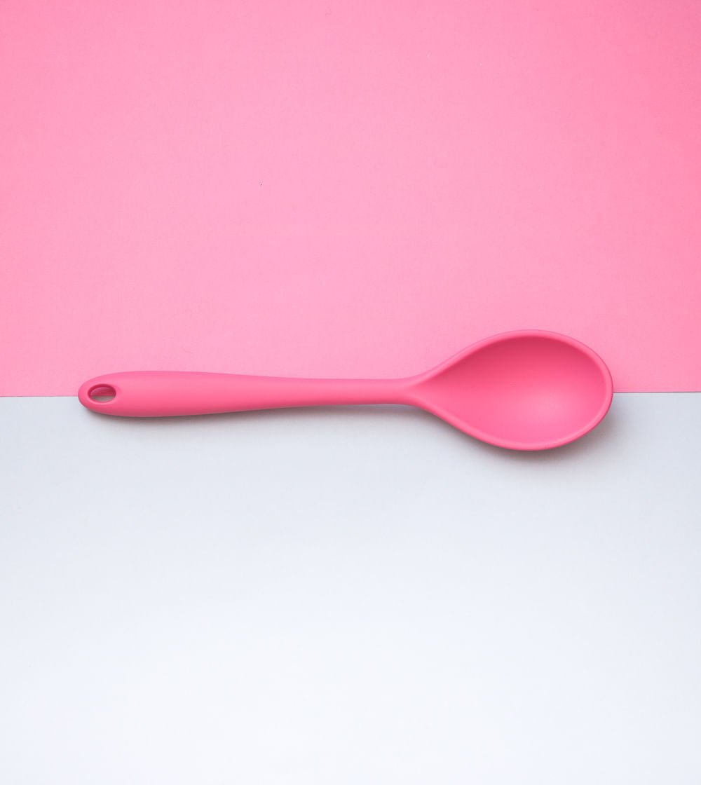 Colher de Silicone Duplo Rosa - Ela Decora
