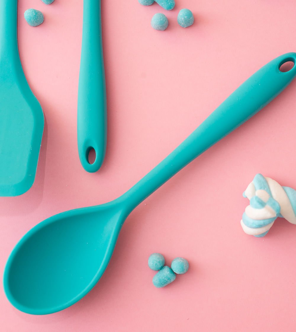 Colher de Silicone Duplo Verde Oikos COZ00478VRD01 - Ela Decora