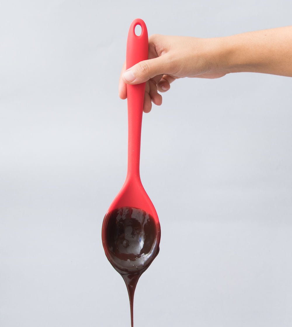 Colher de Silicone Duplo Vermelho - Ela Decora