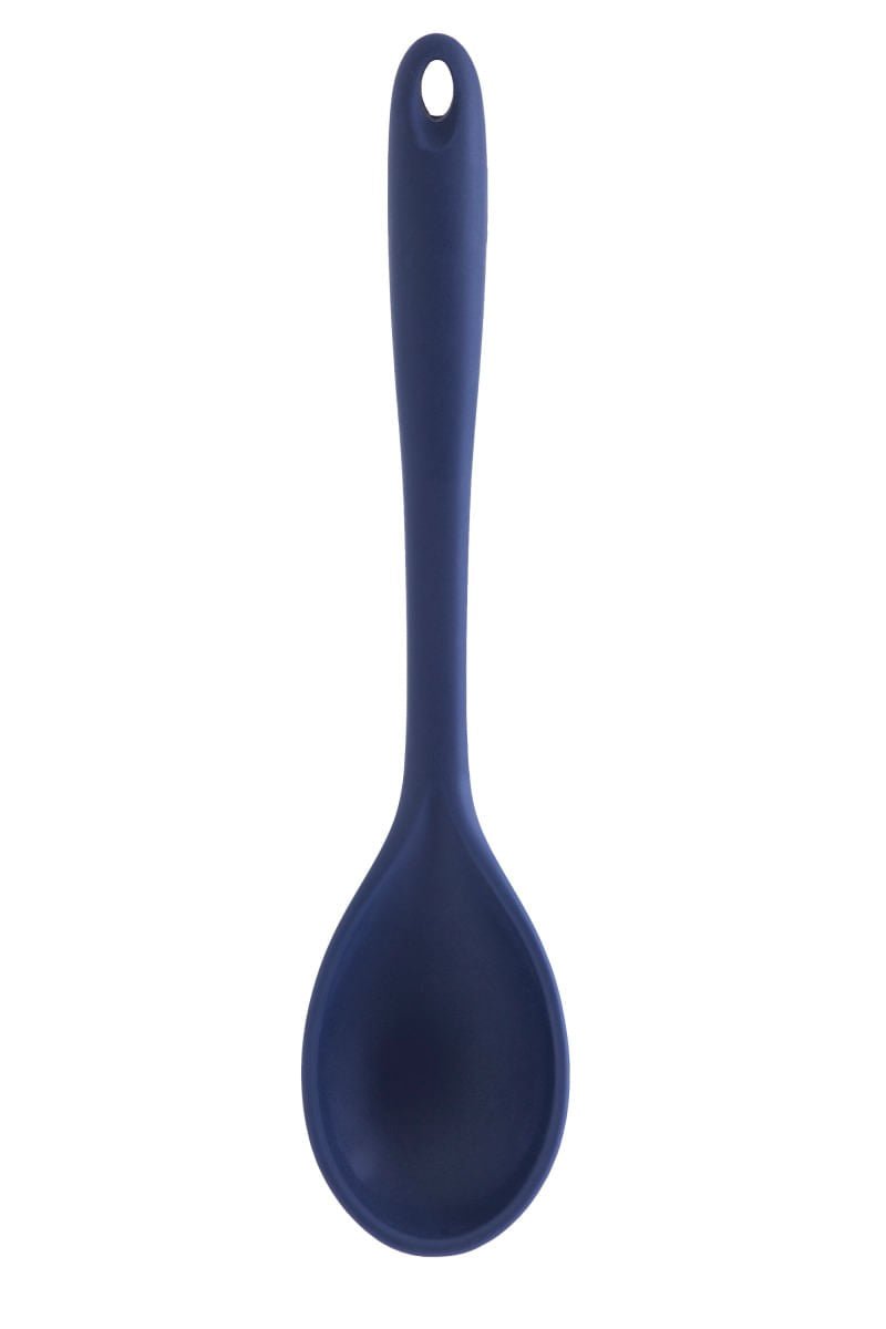 Colher em Silicone Azul Marinho - 27 cm - Ela Decora
