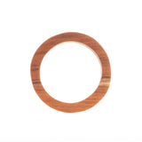 Conjunto 4 Anéis de Madeira para Guardanapo Marrom 8,4cm - Ela Decora