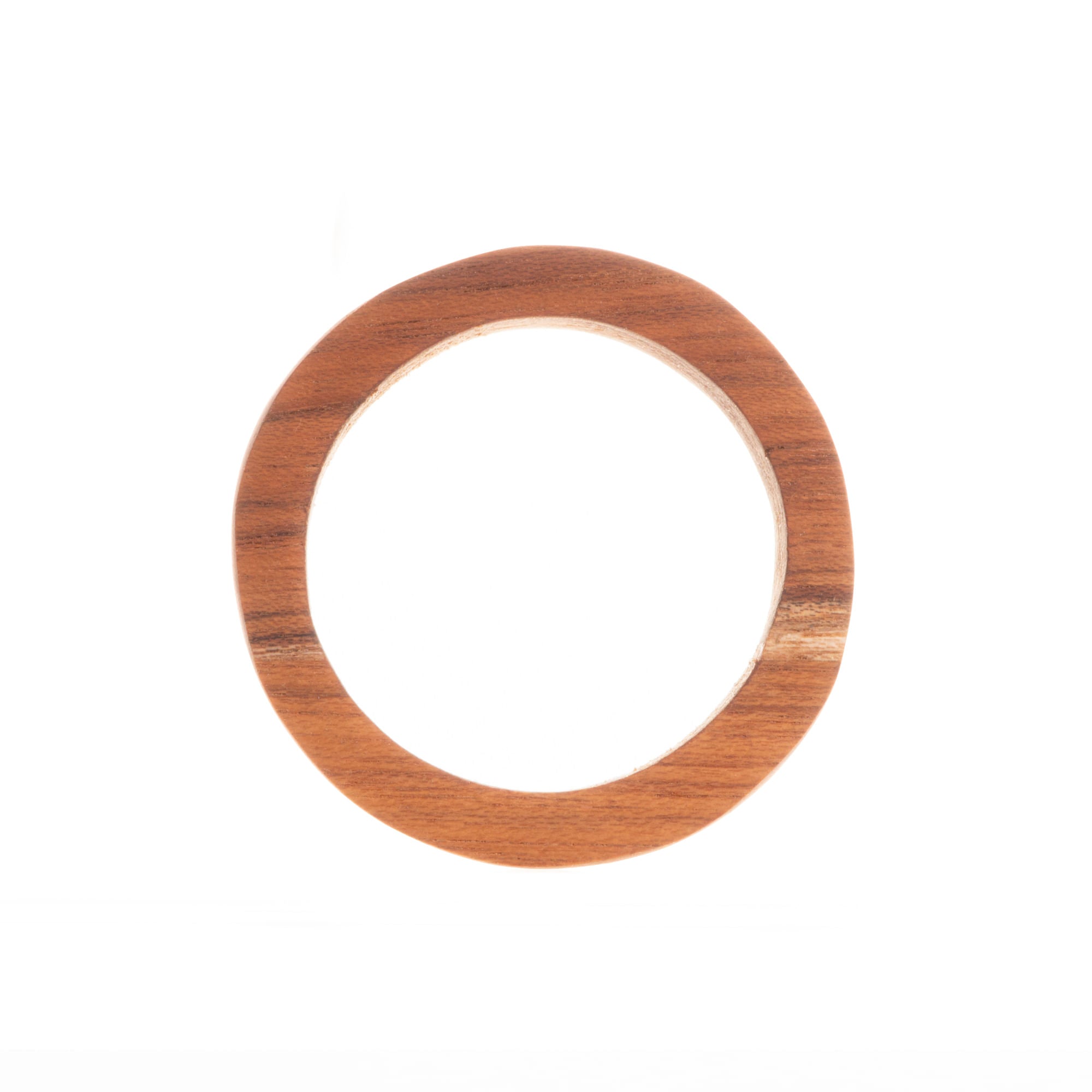 Conjunto 4 Anéis de Madeira para Guardanapo Marrom 8,4cm - Ela Decora