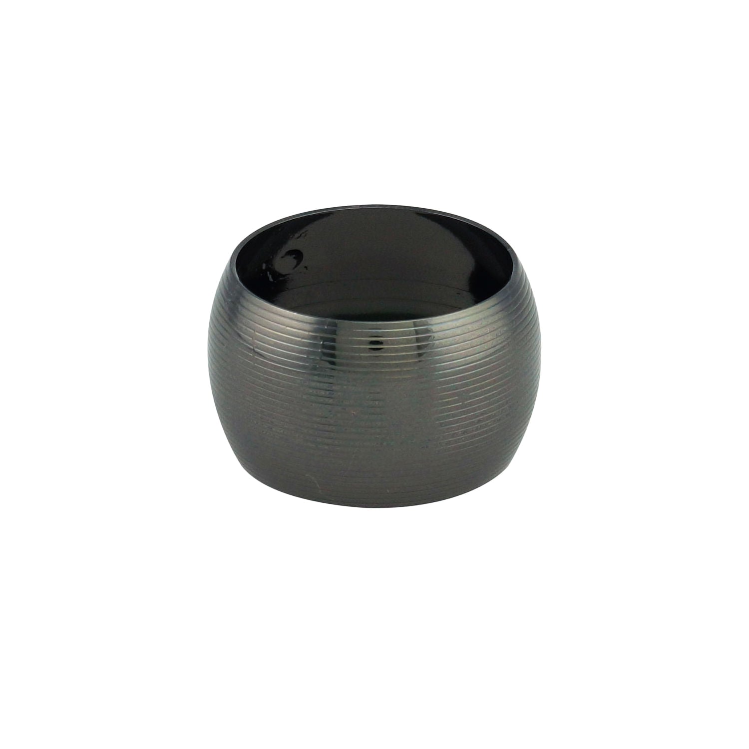Conjunto 4 Aneis Para Guardanapo De Aco Circle Onix 4,5cm - Ela Decora