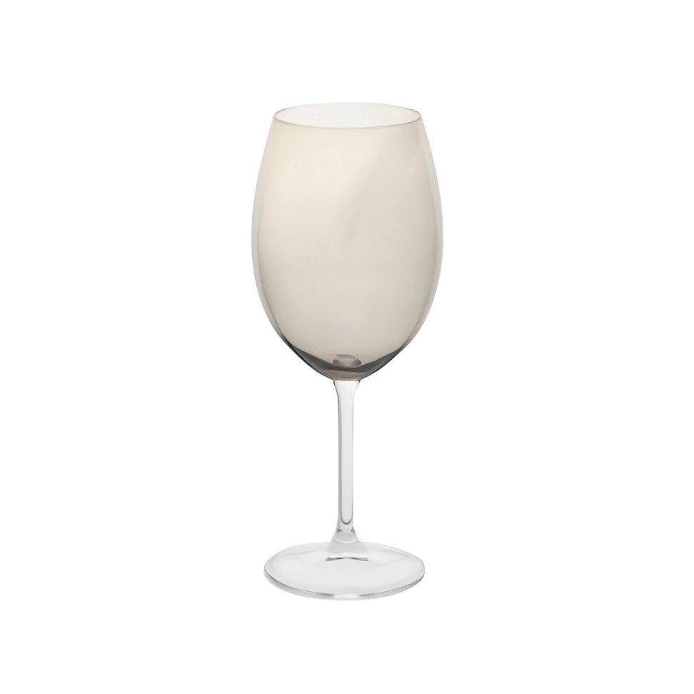 Conjunto 6 Taças Cristal Ecológico Para Vinho Fumê - 580ml - Ela Decora