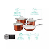 Conjunto de Panelas 4 Peças Caramelo Unique Brinox - Ela Decora