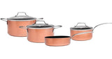 Conjunto de Panelas Luxo Rose Gold 4 Peças - Ela Decora