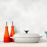 Conjunto Galheteiro Porta Óleo, Azeite e Vinagre Laranja Le Creuset - Ela Decora