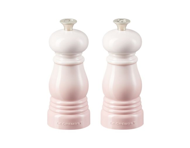 Conjunto Mini Moedores de Sal e Pimenta Shell Pink Le Creuset - Ela Decora