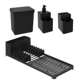 Conjunto Organizador de Pia Single Preto - Ela Decora