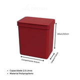Conjunto Organizador de Pia Vermelho - Ela Decora