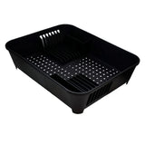 Conjunto para Pia de Cozinha Preto Escorredor Lixeira Dispenser Porta Talher 4 Peças - Ela Decora