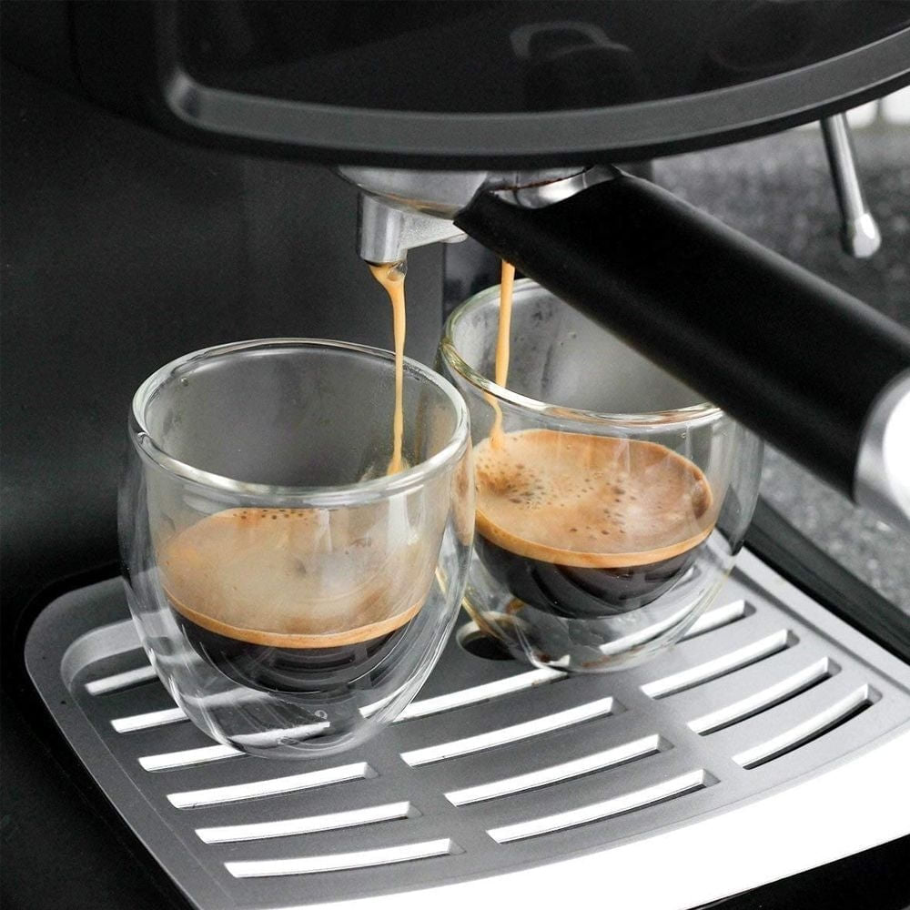Copo Café Parede Dupla em Vidro Borossilicato - 80ml - Ela Decora