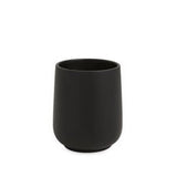 Copo em Cimento Porta Escova Cachepot Preto 10,5cm - Ela Decora
