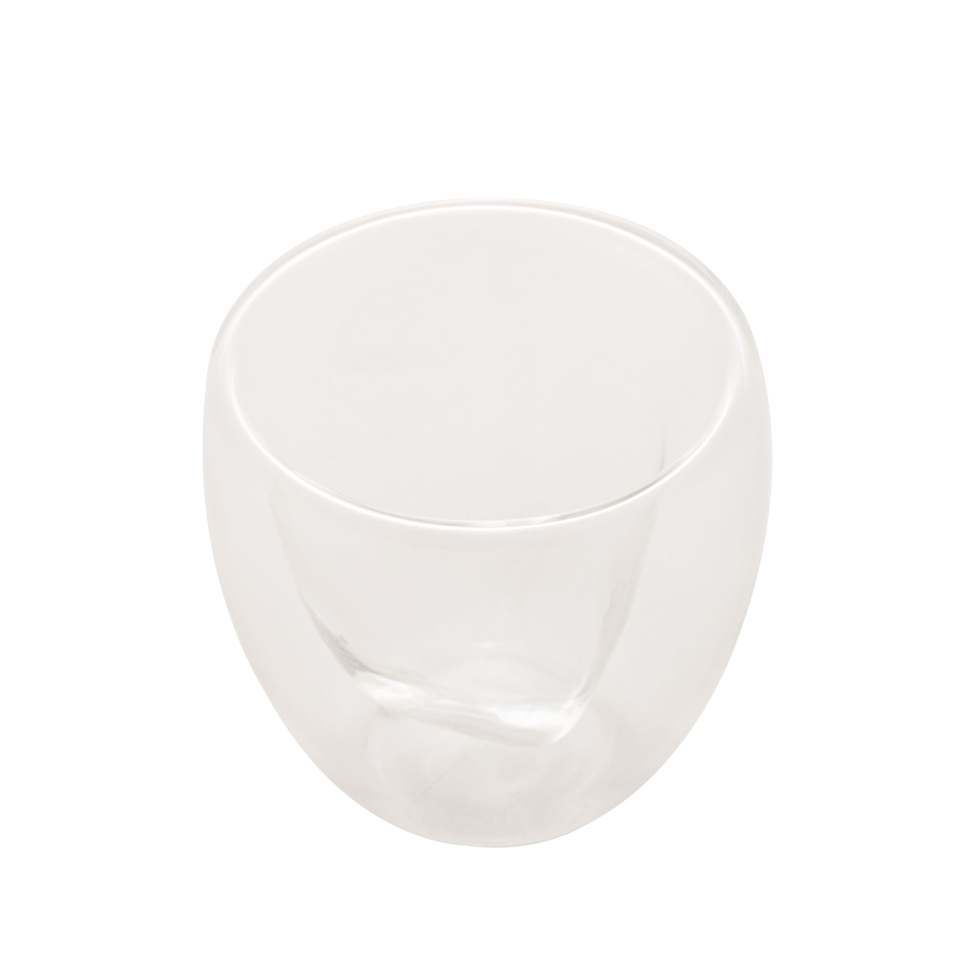 Copo para Café Coração Parede Dupla em Vidro Borossilicato 80ml - Ela Decora
