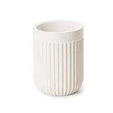 Copo Porta Escova Cimento Branco 10cm - Ela Decora
