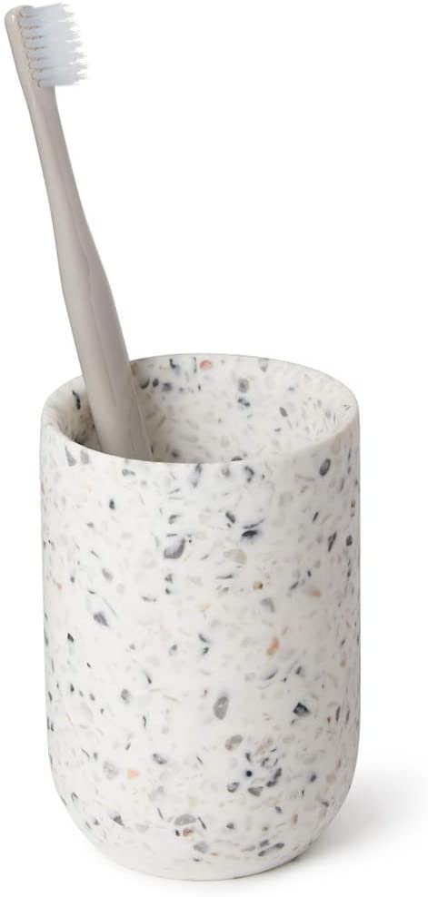 Copo Porta Escova de Dentes Junip Cerâmica - Ela Decora