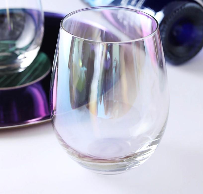 Copo Rainbow Vidro Furta Cor - 550 ml - Ela Decora