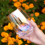 Copo Rainbow Vidro Furta Cor - 550 ml - Ela Decora