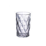 Copo alto Diamond 340ml detalhe do padrão em losango tridimensional