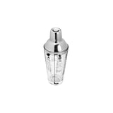 Coqueteleira de Vidro e Inox Coimbra Transparente com Tampa Cromada 420 ml - Ela Decora