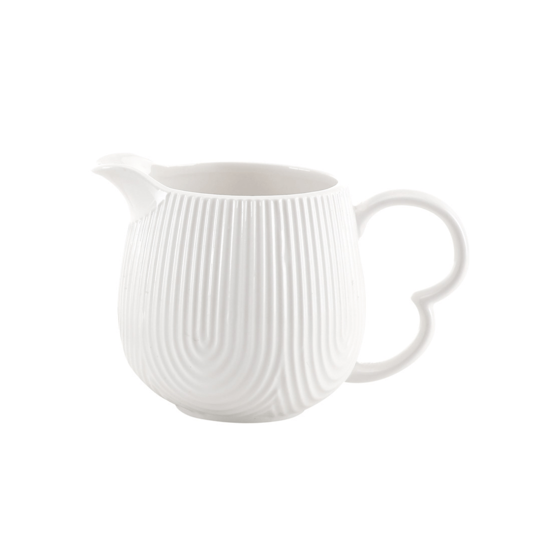 Cremeira de Cerâmica Oasis Branca 350ml - Ela Decora