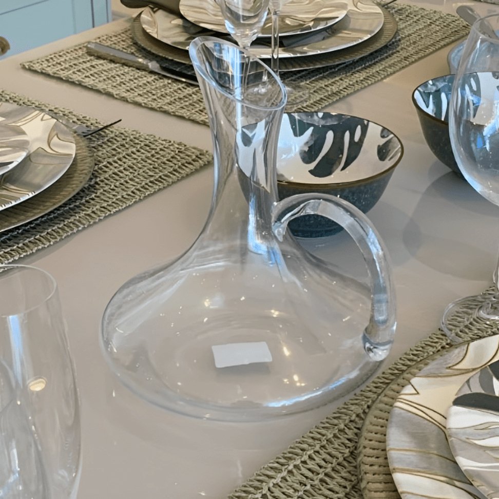 Decanter Para Vinho Jarra de Vidro Transparente 1,5 Litros - Ela Decora