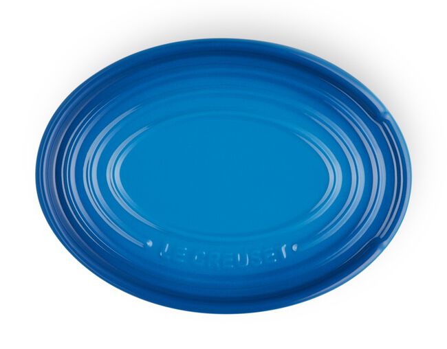 Descanso Oval para Colher Azul Marseille Le Creuset - Ela Decora
