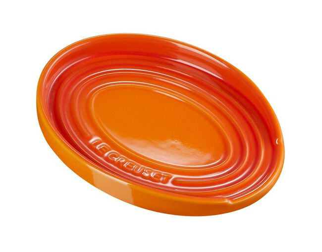 Descanso Oval para Colher Laranja Le Creuset - Ela Decora