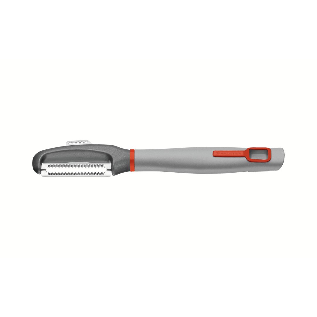 Descascador Aço Inox Verano com Fio Microsserrilhado Cinza Tramontina - Ela Decora
