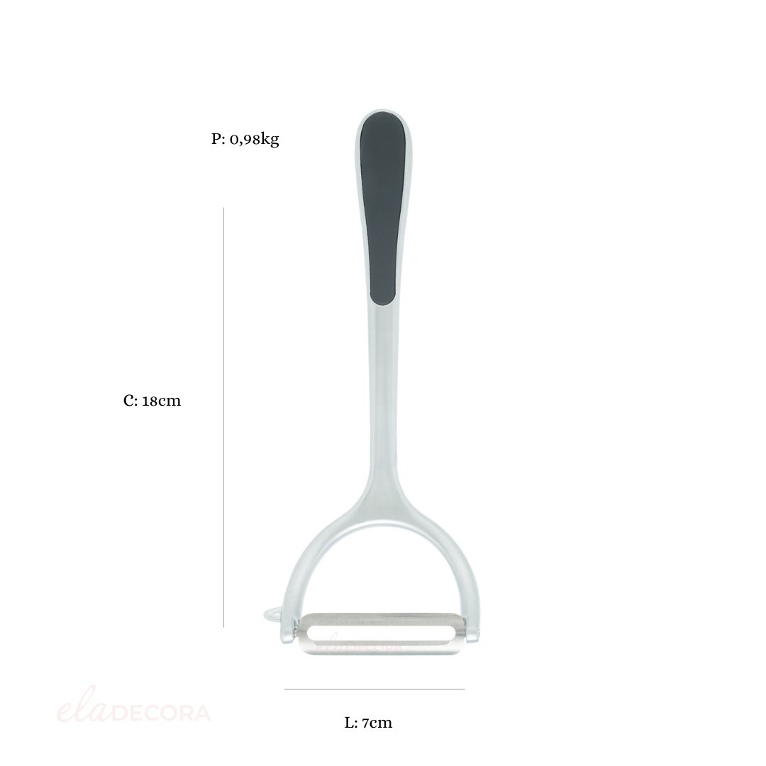 Descascador de Legumes em Liga de Zinco com Cabo Antiderrapante 18cm - Ela Decora